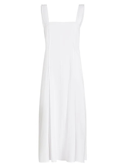 Cami Linen-Blend A-Line Midi-Dress
