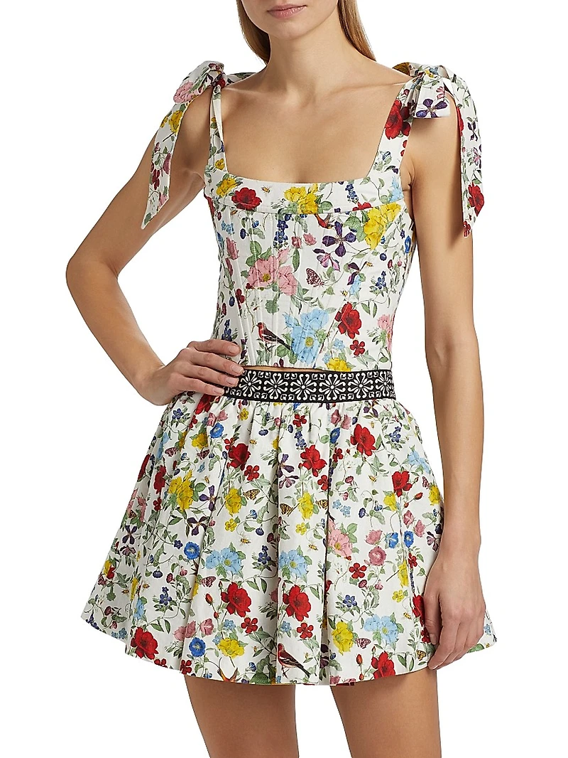 Clara Bow-Accented Bustier Top