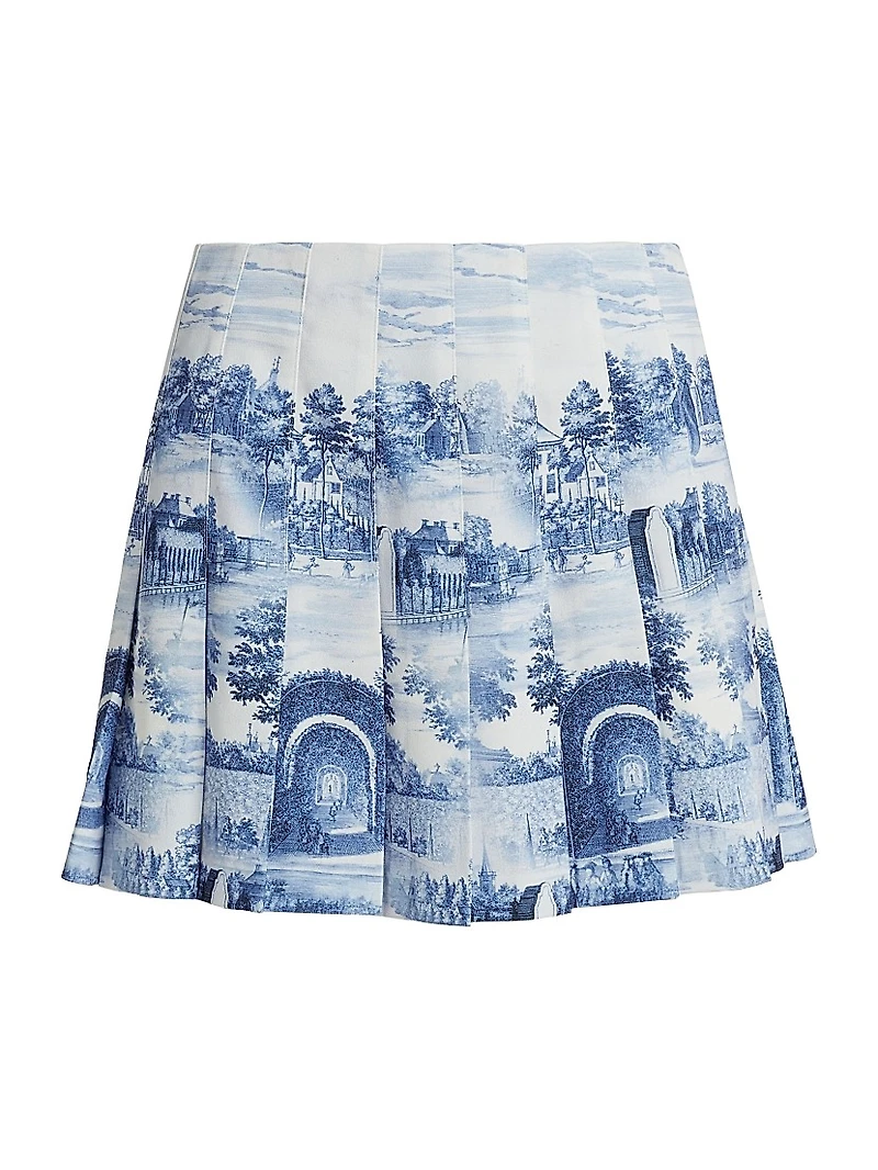 Carter Pleated Miniskirt