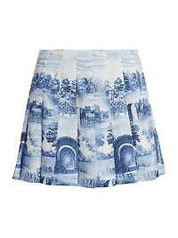 Carter Pleated Miniskirt