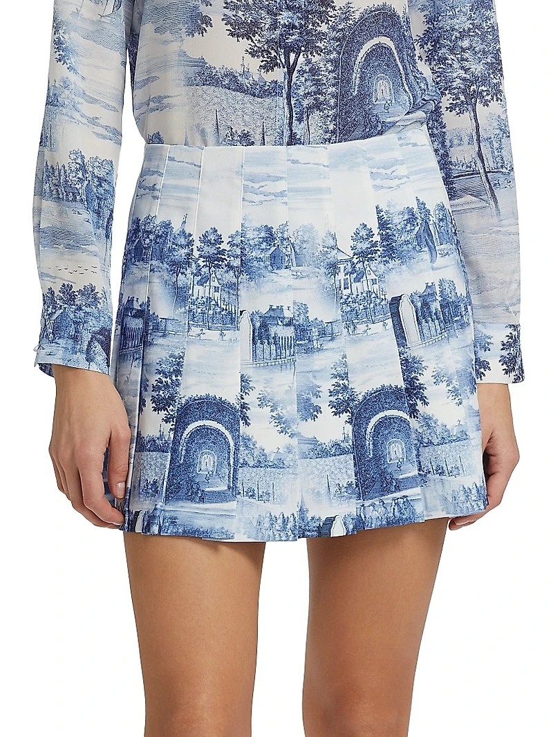 Carter Pleated Miniskirt