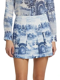 Carter Pleated Miniskirt