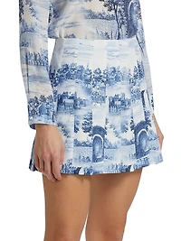 Carter Pleated Miniskirt