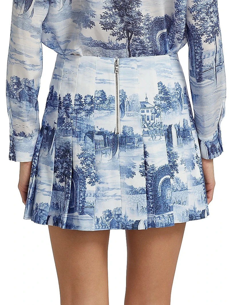 Carter Pleated Miniskirt