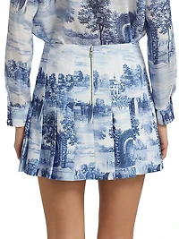 Carter Pleated Miniskirt