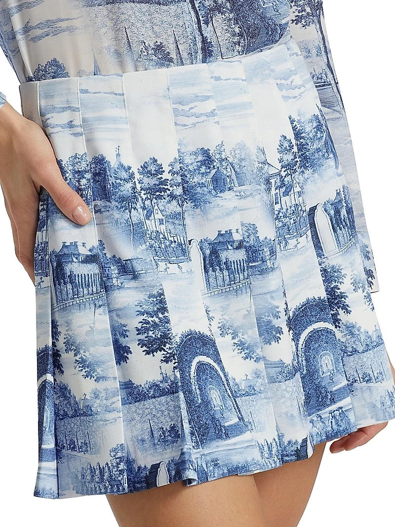 Carter Pleated Miniskirt