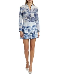 Carter Pleated Miniskirt