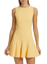 Isa Crewneck Flare Minidress