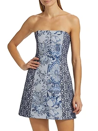 Violet Strapless Minidress