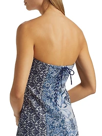 Violet Strapless Minidress