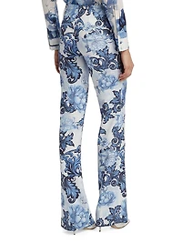 Teeny Printed Flare Bootcut Pants