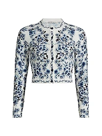 Carson Floral Cotton Cardigan