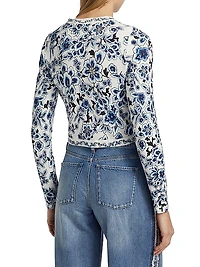 Carson Floral Cotton Cardigan