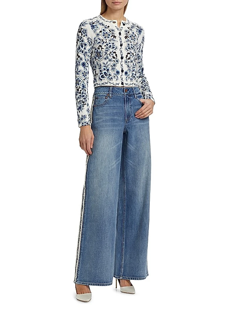 Carson Floral Cotton Cardigan