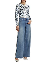 Carson Floral Cotton Cardigan