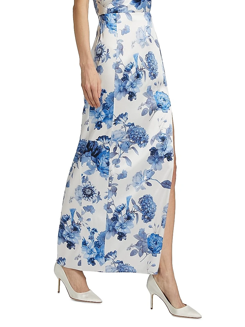 Stephine Floral Slit Maxi Skirt