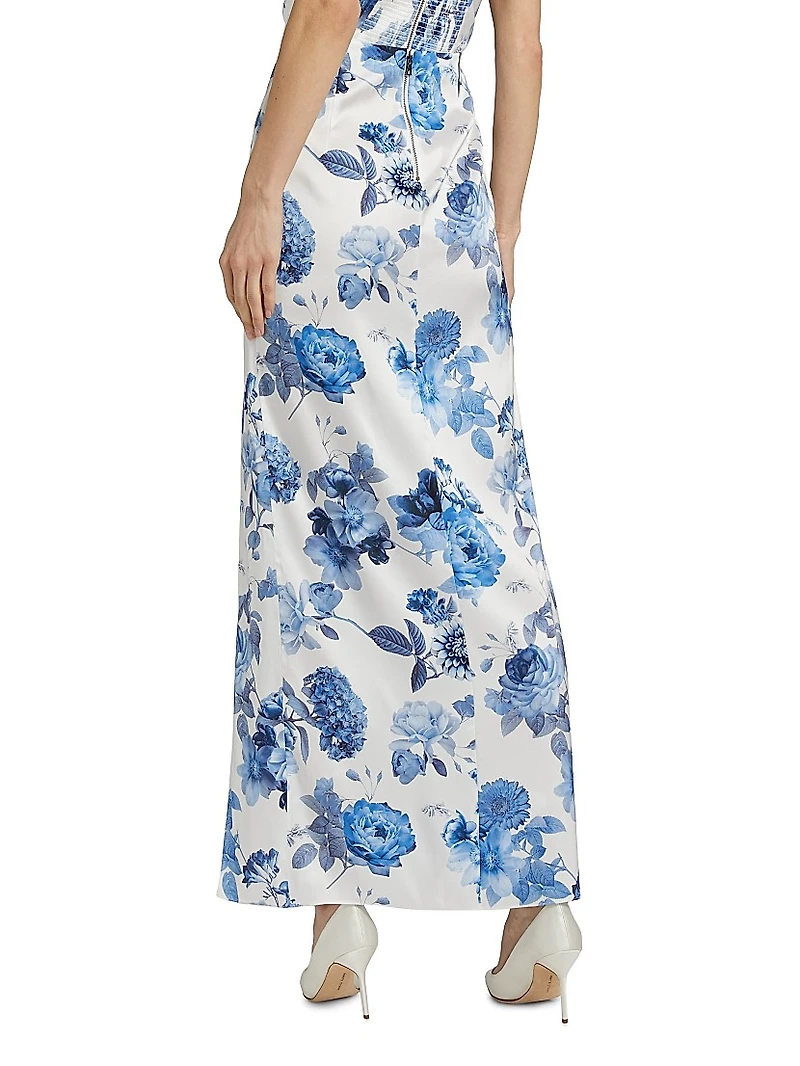 Stephine Floral Slit Maxi Skirt