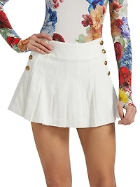 Lanna Pleated Miniskirt