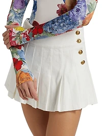 Lanna Pleated Miniskirt