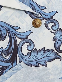 Breann Floral Peak Lapel Blazer