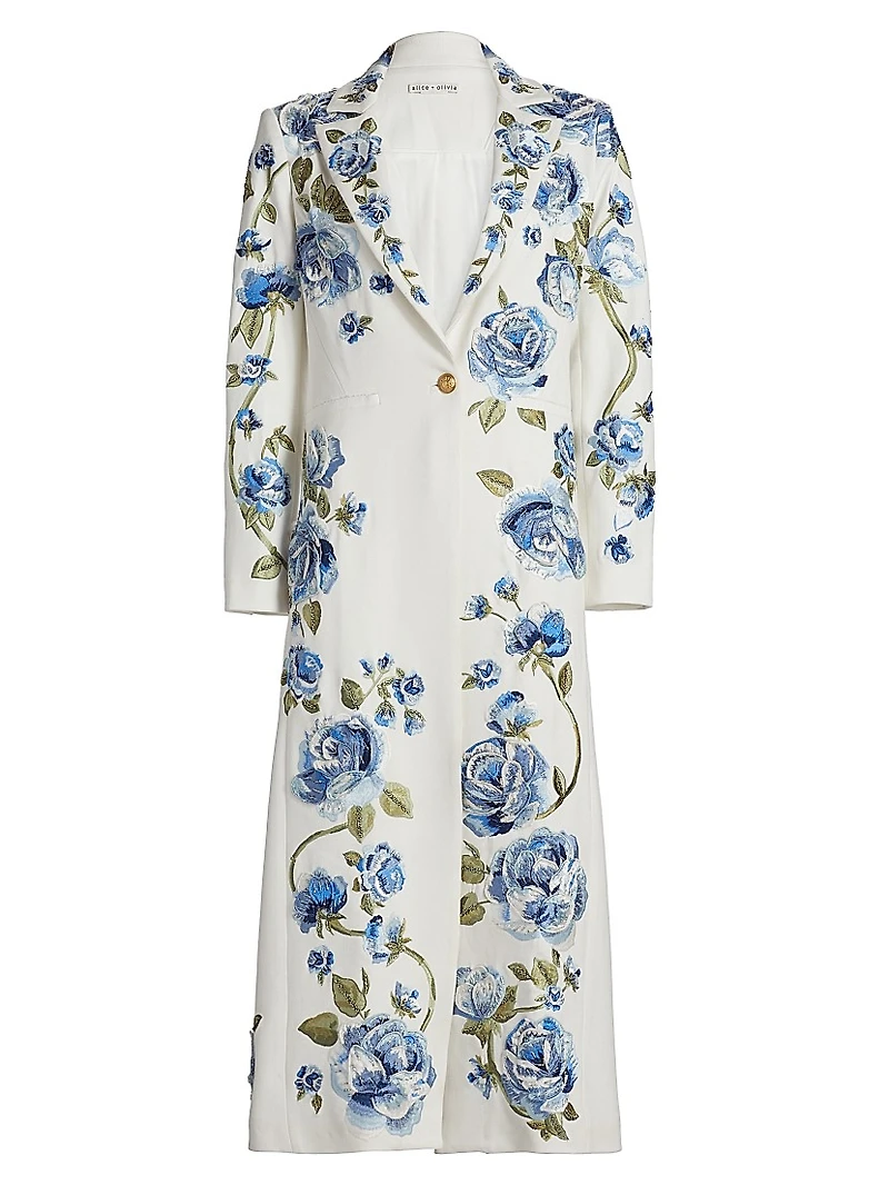 Macey Embellished Longline Blazer