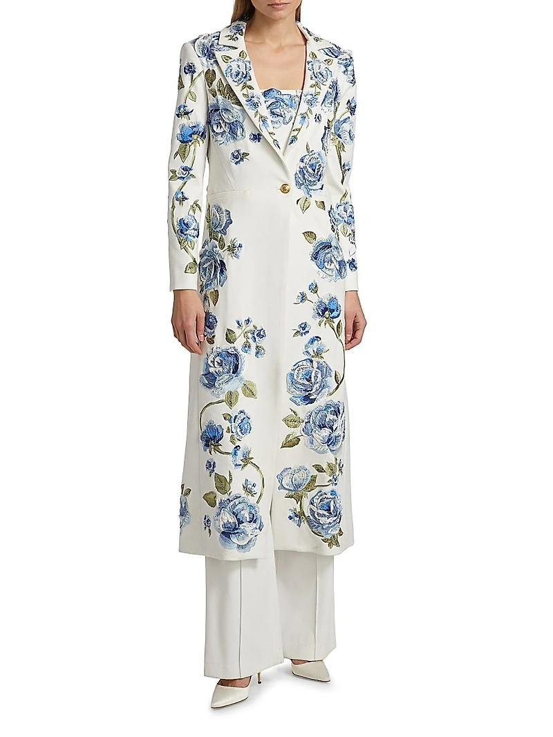 Macey Embellished Longline Blazer