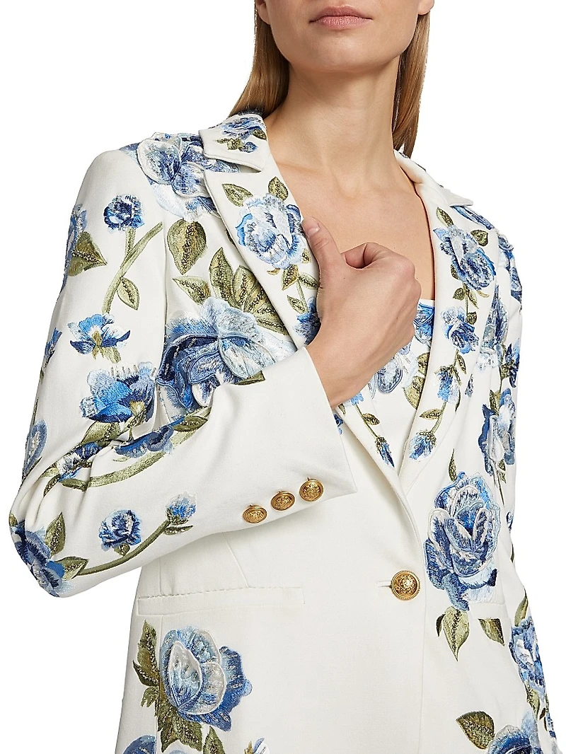 Macey Embellished Longline Blazer