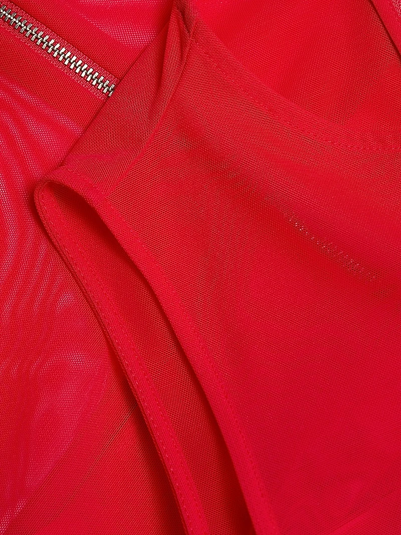 Bandeau Sleeveless Sheer Crewneck Bodysuit