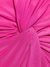 Gathered Cowlneck Gown
