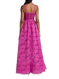 Organza High-Low Gown