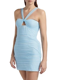 Tulle Halterneck Minidress