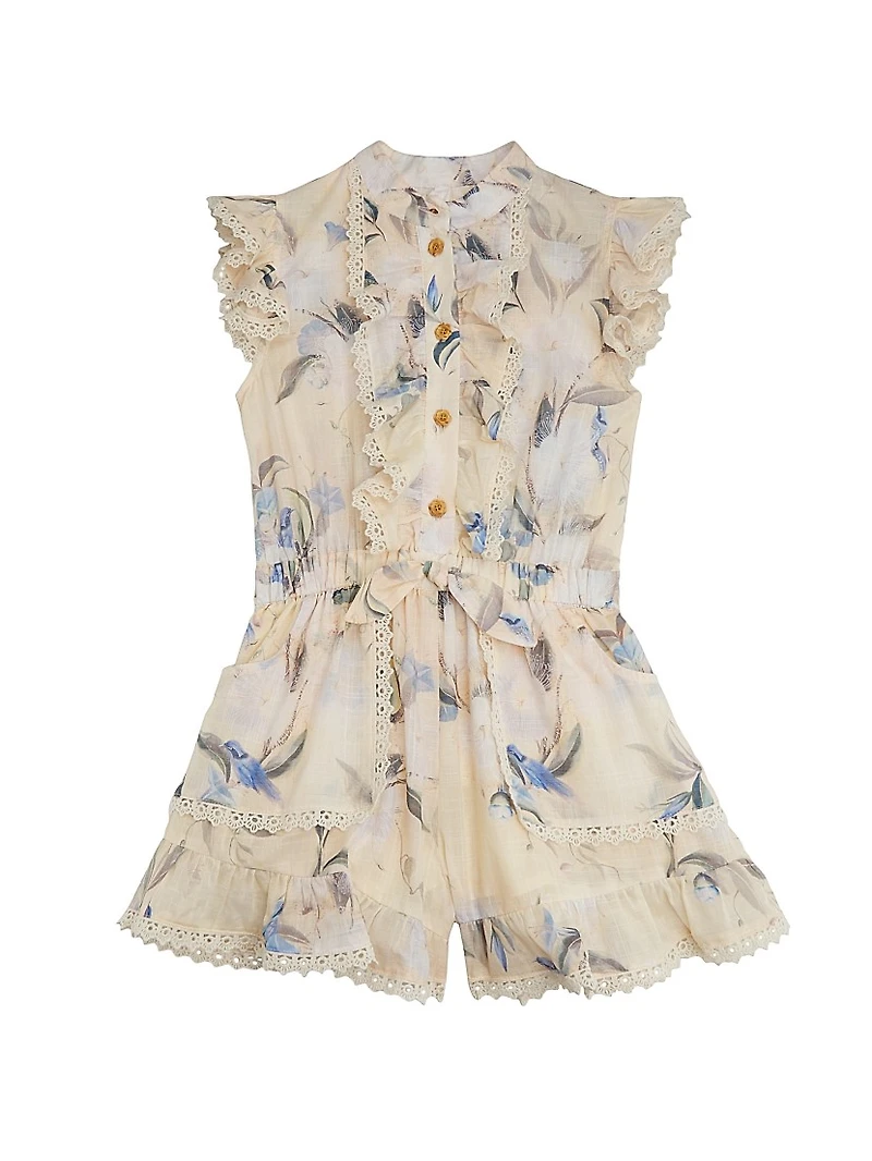 Little Girl's & Botanical Floral Romper