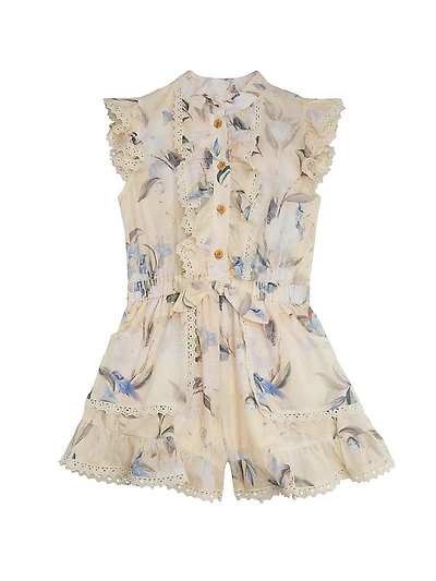 Little Girl's & Botanical Floral Romper