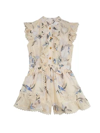 Little Girl's & Botanical Floral Romper