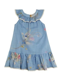 Little Girl's & Bouquet Floral Dress