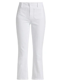 Noya Slim-Fit Flared Crop Jeans