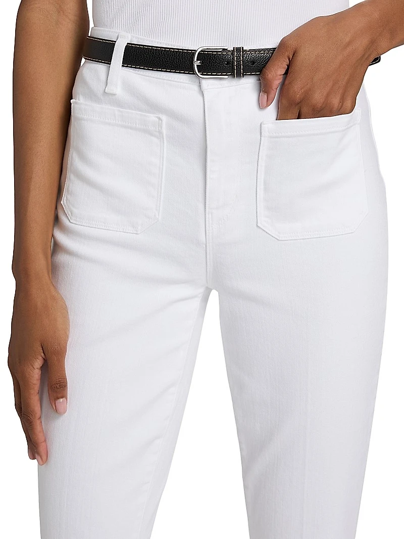 Noya Slim-Fit Flared Crop Jeans
