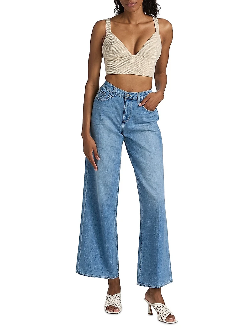 Alicent Sneaker High-Rise Wide-Leg Jeans