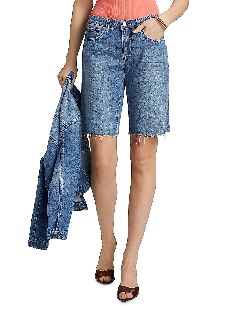 Elise Denim Bermuda Shorts