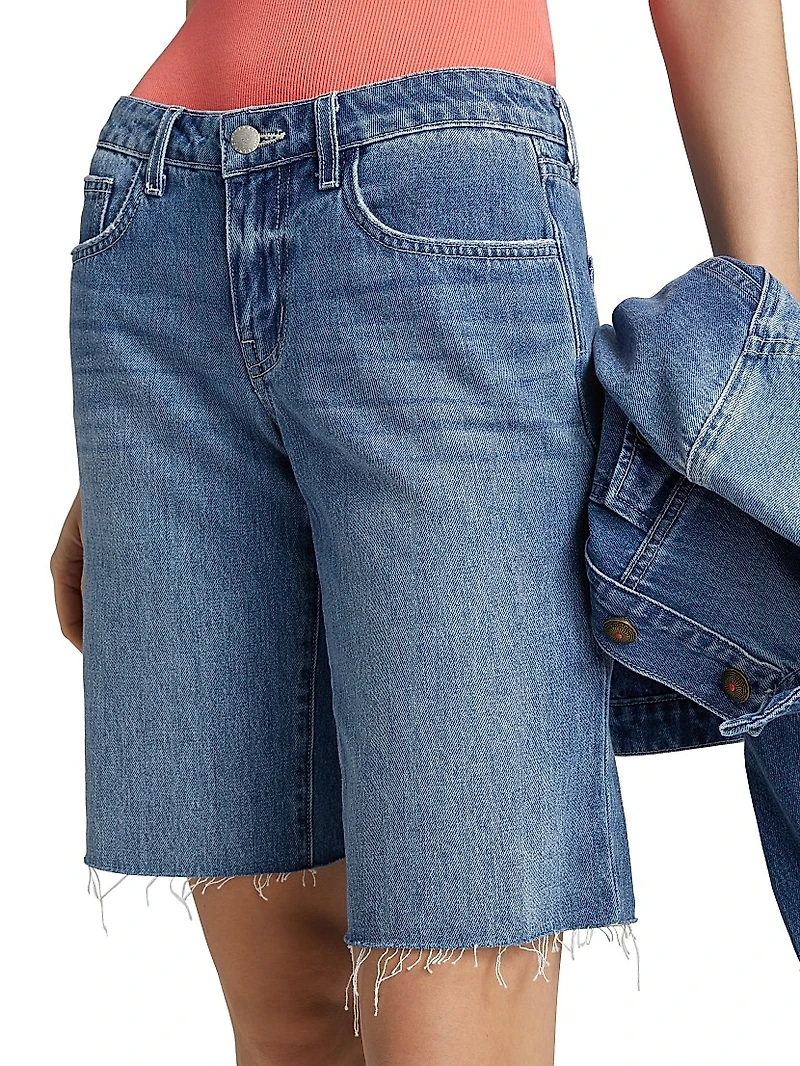 Elise Denim Bermuda Shorts