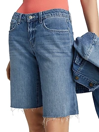 Elise Denim Bermuda Shorts