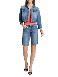 Elise Denim Bermuda Shorts
