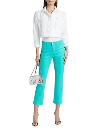 Tati High-Rise Crop Micro Bootcut Jeans