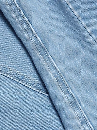 Mitzy Seamed Denim Midi-Dress