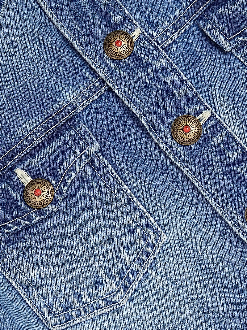 Koda Washed Denim Crop Jacket