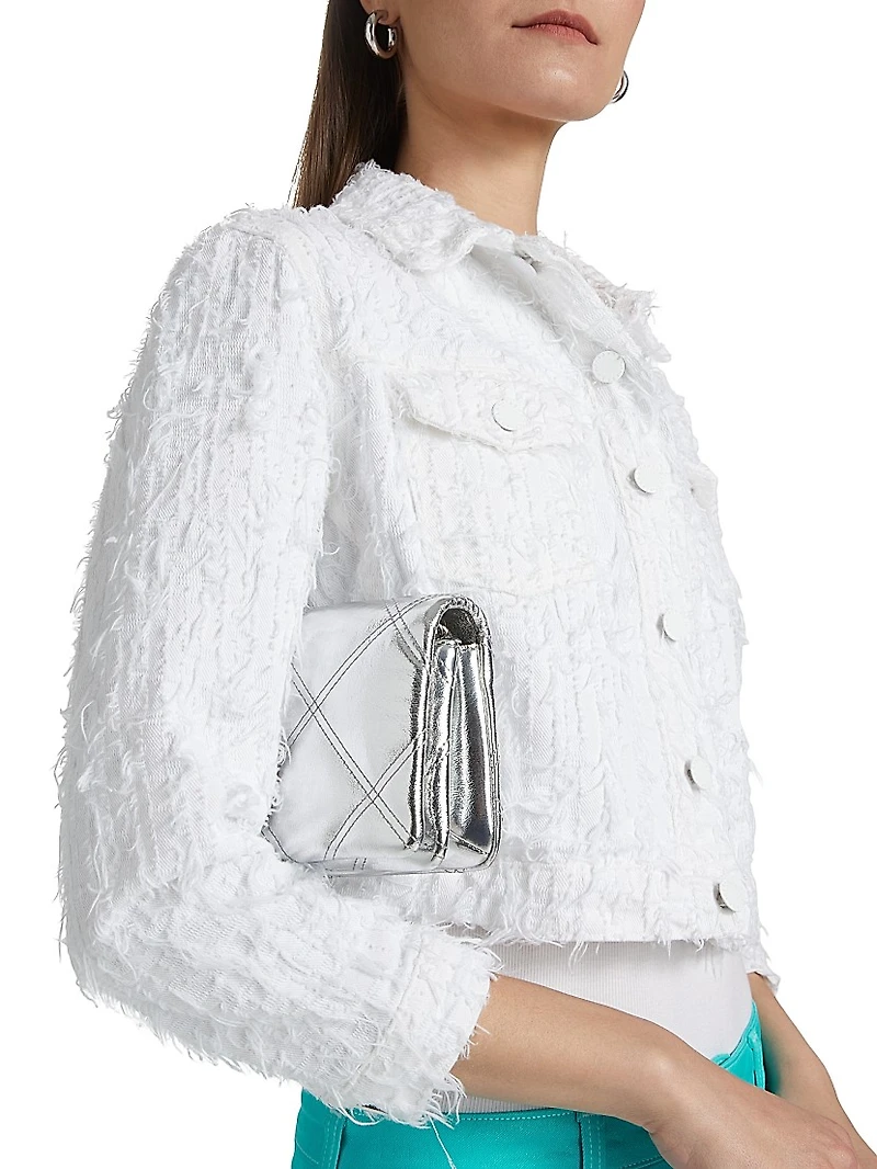 Koda Texured Denim Cropped Jacket