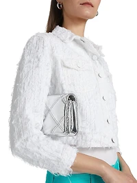 Koda Texured Denim Cropped Jacket