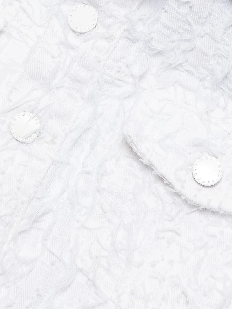 Koda Texured Denim Cropped Jacket