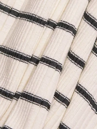 Rosie Striped Mock Turtleneck Top