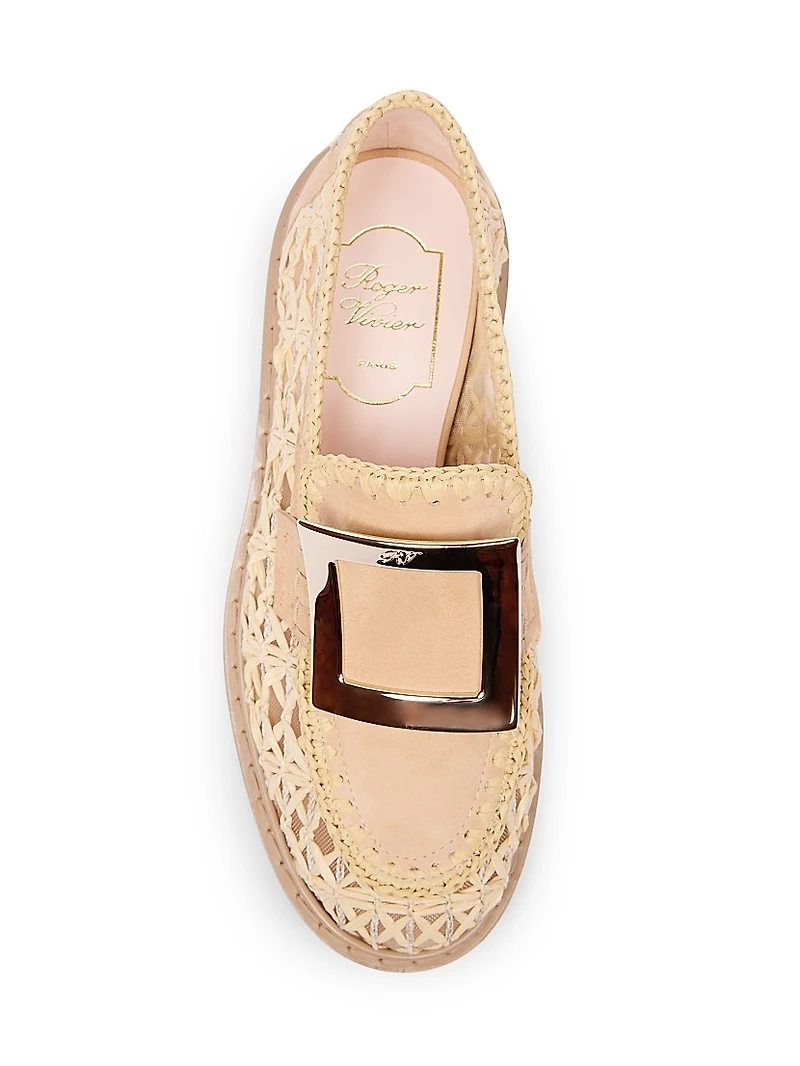 Viv Rangers 25MM Braided Raffia Loafers